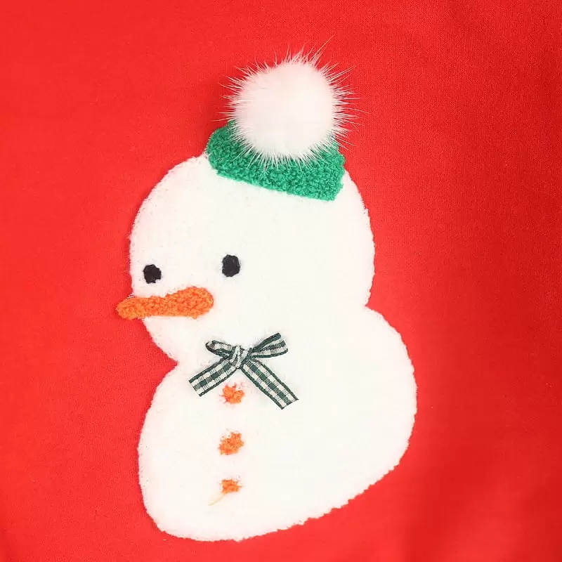 New Pierrot - Korean Children Fashion - #designkidswear - Snowman Fleece Tee - 9