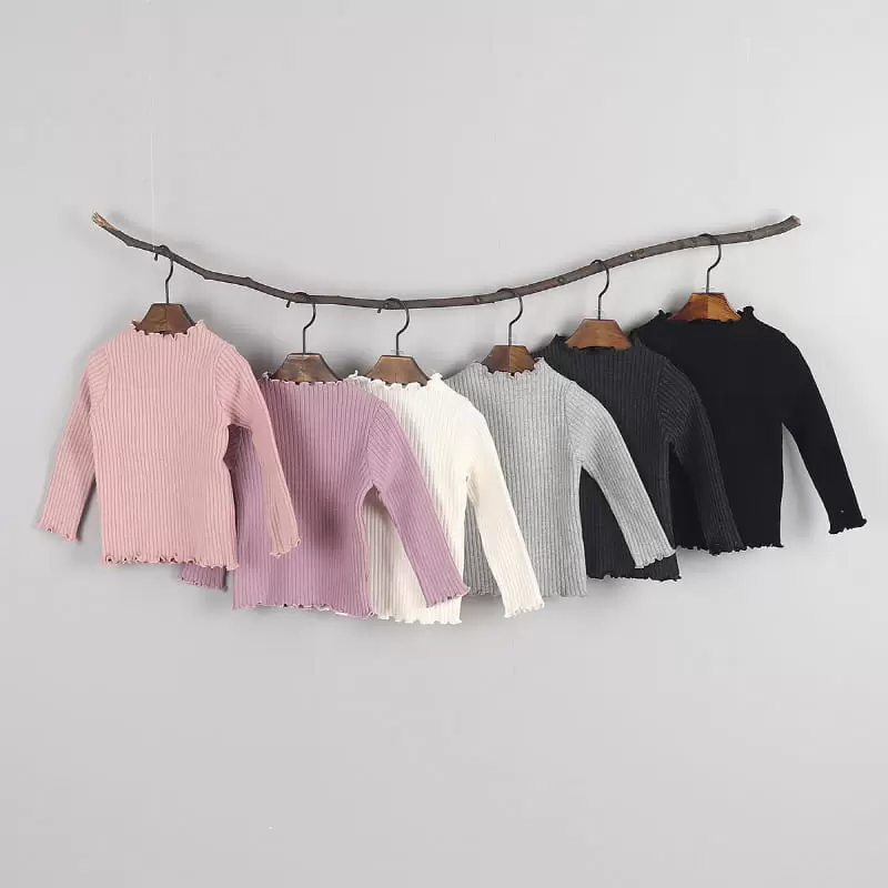 New Pierrot - Korean Children Fashion - #discoveringself - Outside Rib Tee