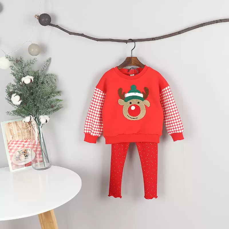 New Pierrot - Korean Children Fashion - #fashionkids - Rudolph Fleece Tee - 10
