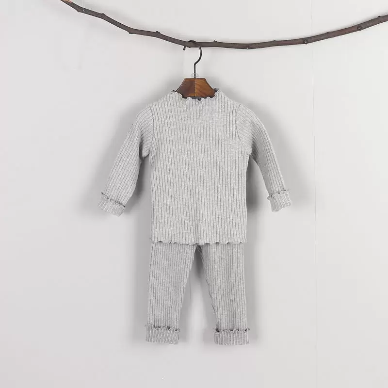 New Pierrot - Korean Children Fashion - #kidsshorts - Outside Fleece Rib Leggings - 7