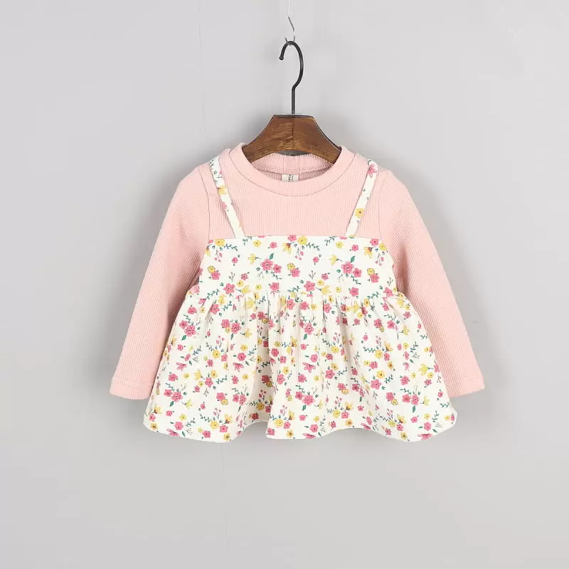 New Pierrot - Korean Children Fashion - #kidsstore - Flower Top Bottom Set - 10