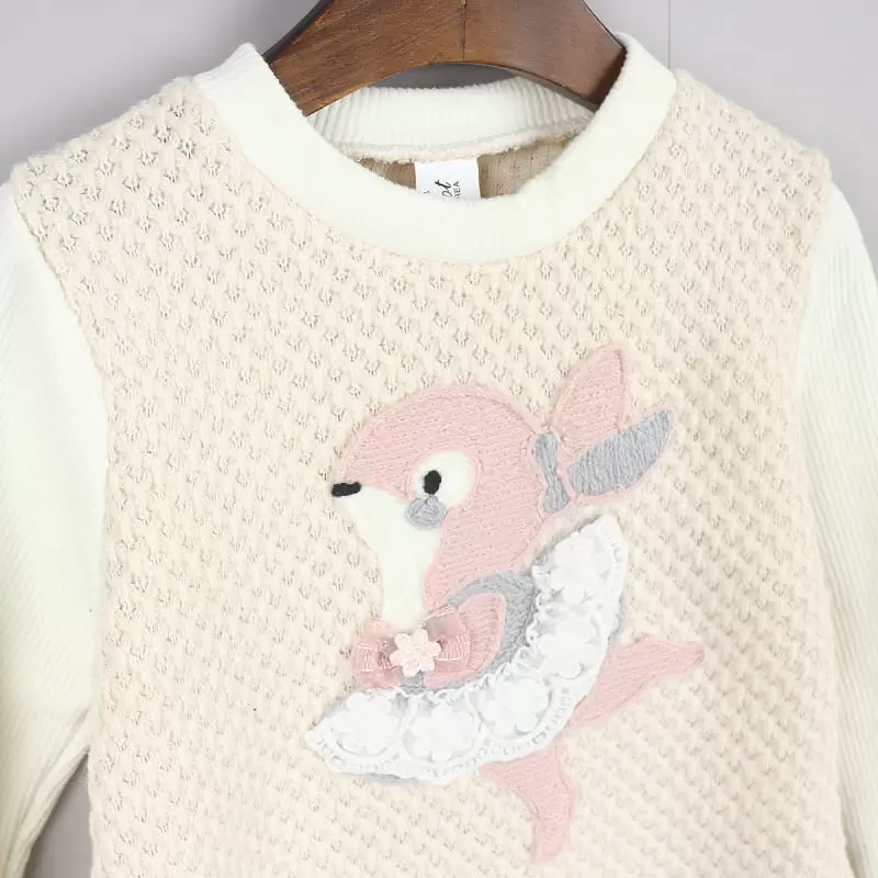 New Pierrot - Korean Children Fashion - #kidsstore - Ballet Rabbit One-Piece - 2
