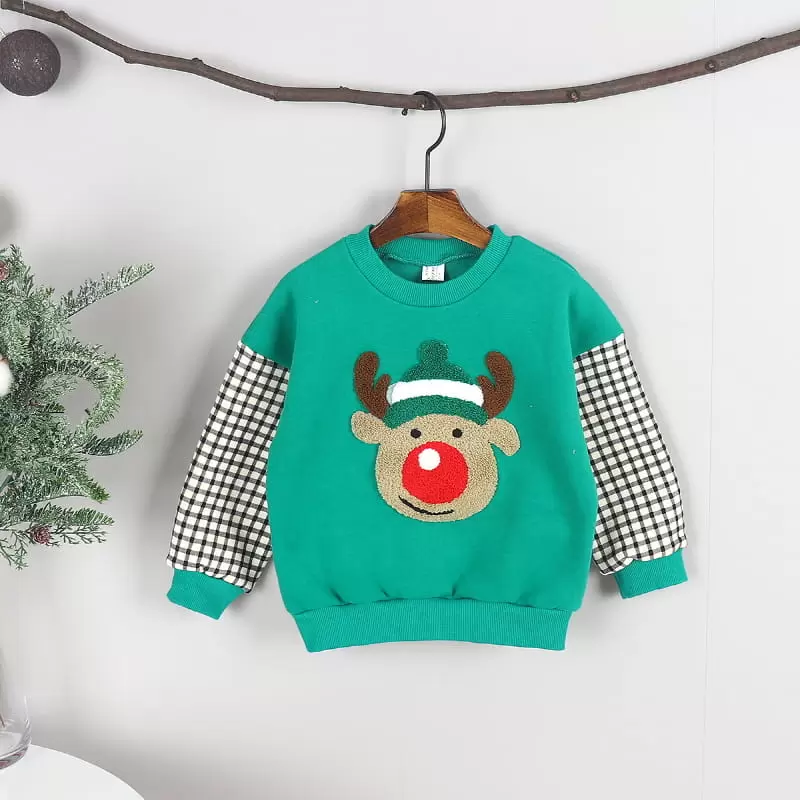 New Pierrot - Korean Children Fashion - #magicofchildhood - Rudolph Fleece Tee - 2