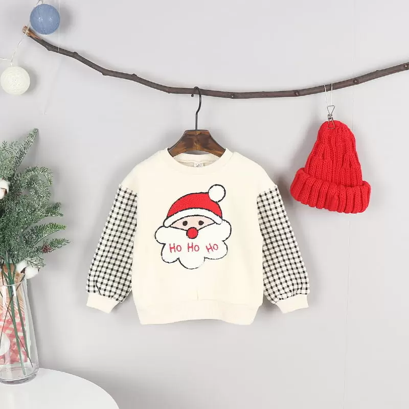 New Pierrot - Korean Children Fashion - #minifashionista - Santa Fleece Tee - 6