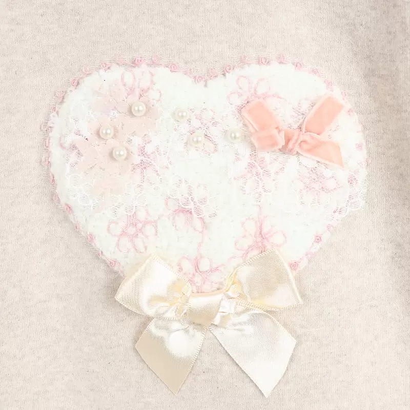 New Pierrot - Korean Children Fashion - #toddlerclothing - Heart Round Tee - 4