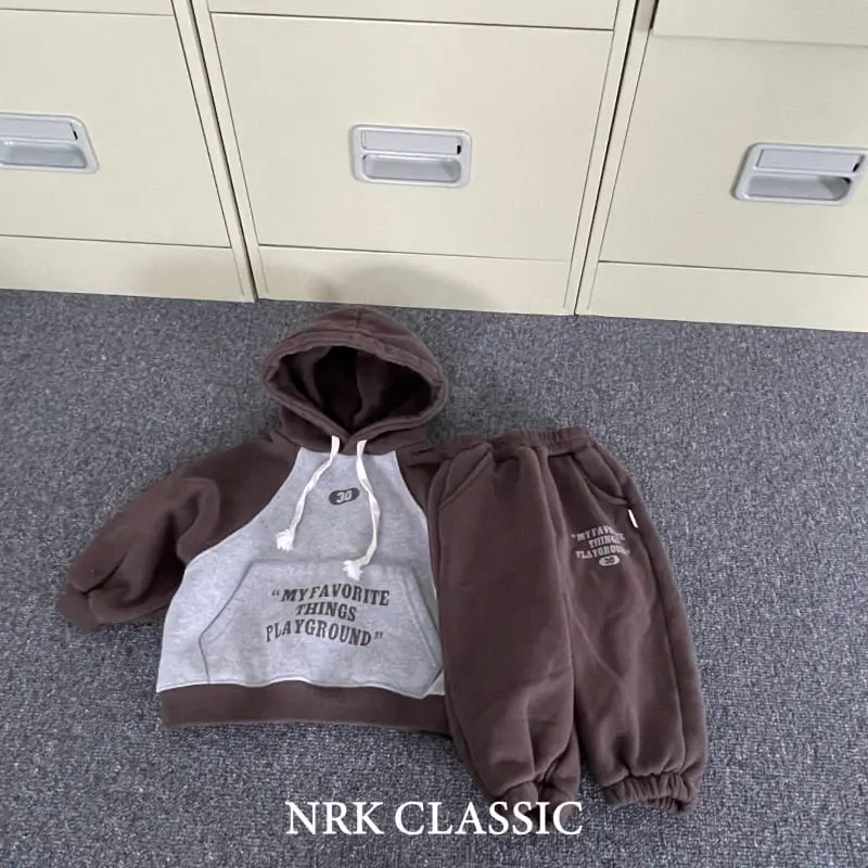 Nrk - Korean Children Fashion - #minifashionista - Color Hoody Top Bottom Set