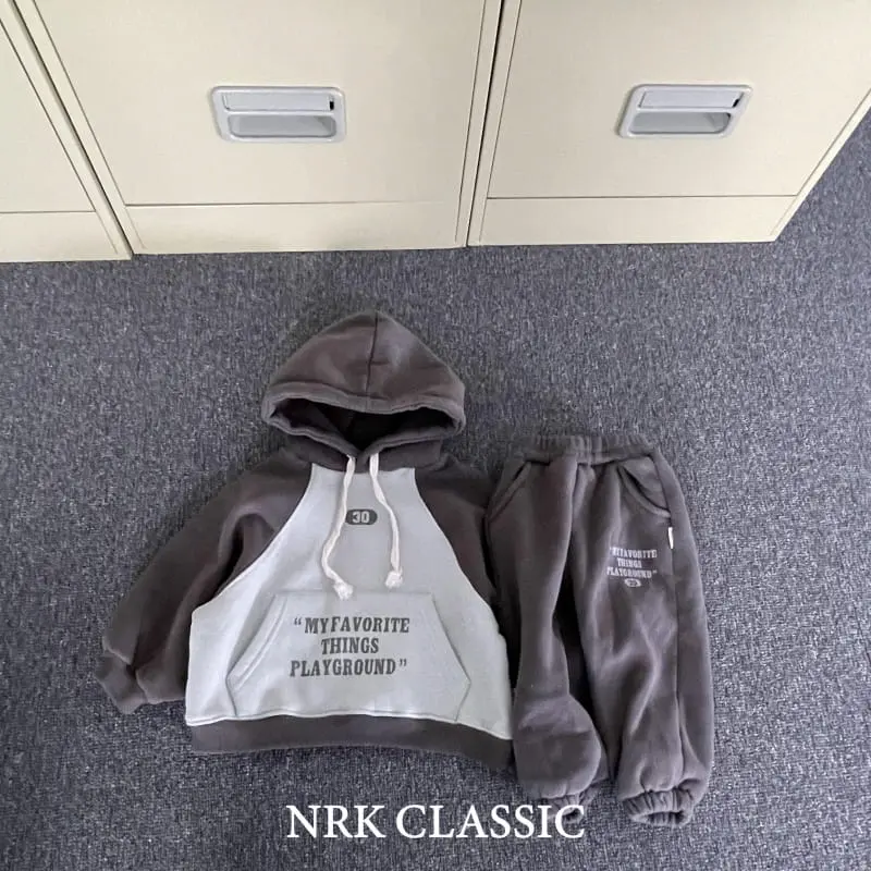 Nrk - Korean Children Fashion - #todddlerfashion - Color Hoody Top Bottom Set - 3