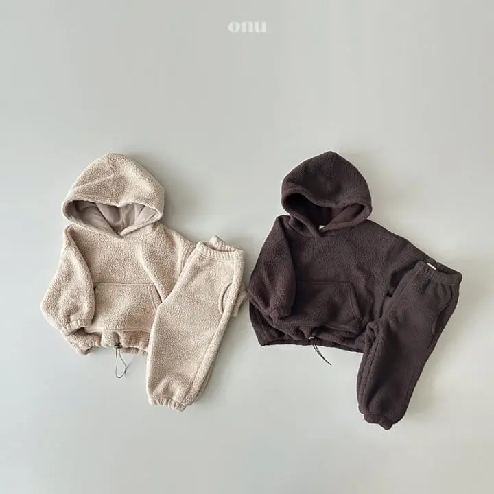 Onu - Korean Children Fashion - #fashionkids - Dumble Hoody Top Bottom Set