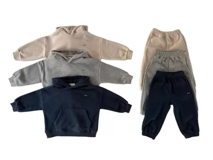 Our - Korean Children Fashion - #littlefashionista - Fleece Top Bottom Set - 4