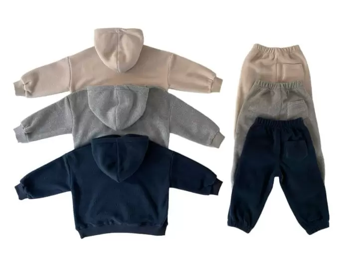 Our - Korean Children Fashion - #todddlerfashion - Fleece Top Bottom Set - 7