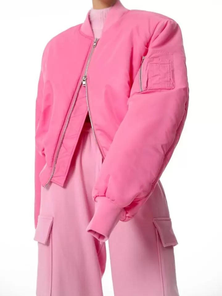 Paper Moon - Korean Women Fashion - #momslook - classic padded oversized MA - 1 flight jacket - 2