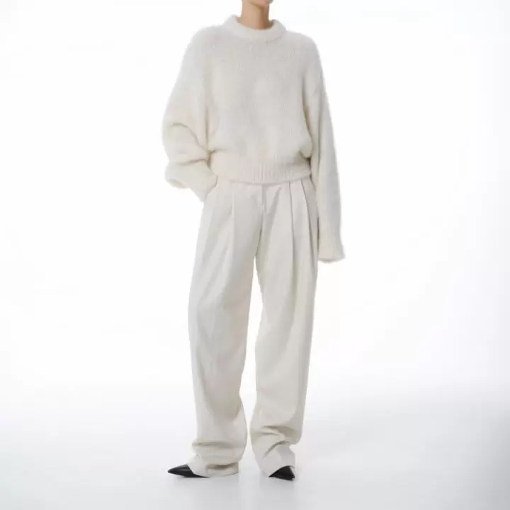 Paper Moon - Korean Women Fashion - #momslook - brushed hair alpaca kid balloon knit top