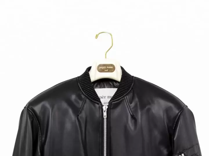Paper Moon - Korean Women Fashion - #momslook - vegan leather cropped bomber jacket - 11