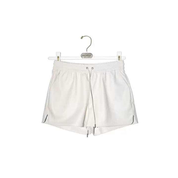 Paper Moon - Korean Women Fashion - #momslook - faux leather shorts - 5