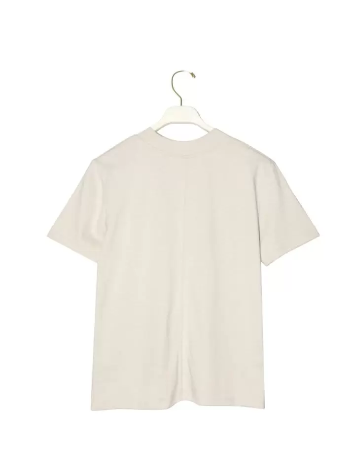 Paper Moon - Korean Women Fashion - #momslook - crew neck round slim tee - 5