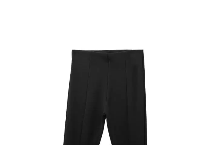 Paper Moon - Korean Women Fashion - #momslook - ribbed side slit leggings - 6