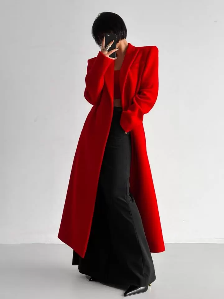 Paper Moon - Korean Women Fashion - #momslook - pin - tuck detail maxi flared skirt - 2