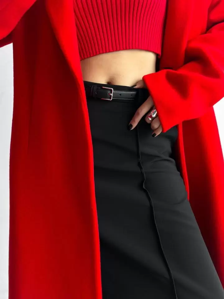 Paper Moon - Korean Women Fashion - #womensfashion - pin - tuck detail maxi flared skirt - 4