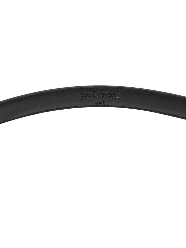Paper Moon - Korean Women Fashion - #momslook - classic thin buckle leather belt - 7