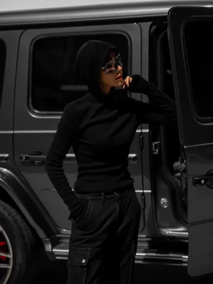 Paper Moon - Korean Women Fashion - #thelittlethings - whole garment hooded knit top - 4