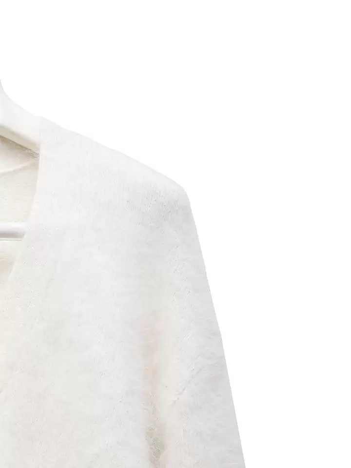 Paper Moon - Korean Women Fashion - #momslook - LUX mink angora oversized knit cardigan - 7