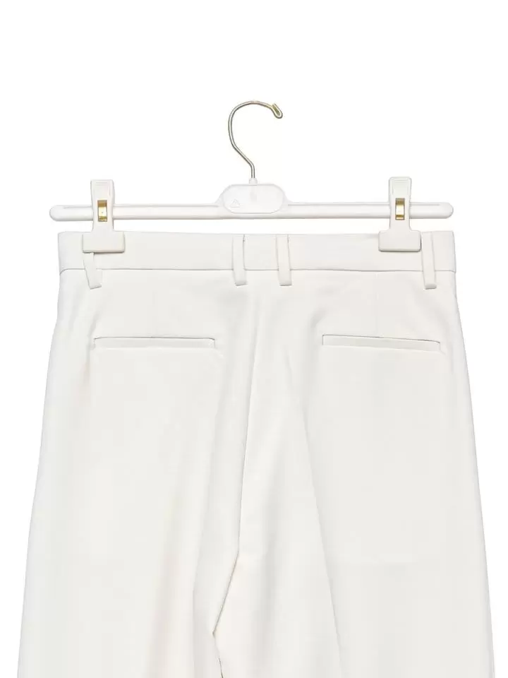 Paper Moon - Korean Women Fashion - #momslook - high waist one pleated wide trousers - 11
