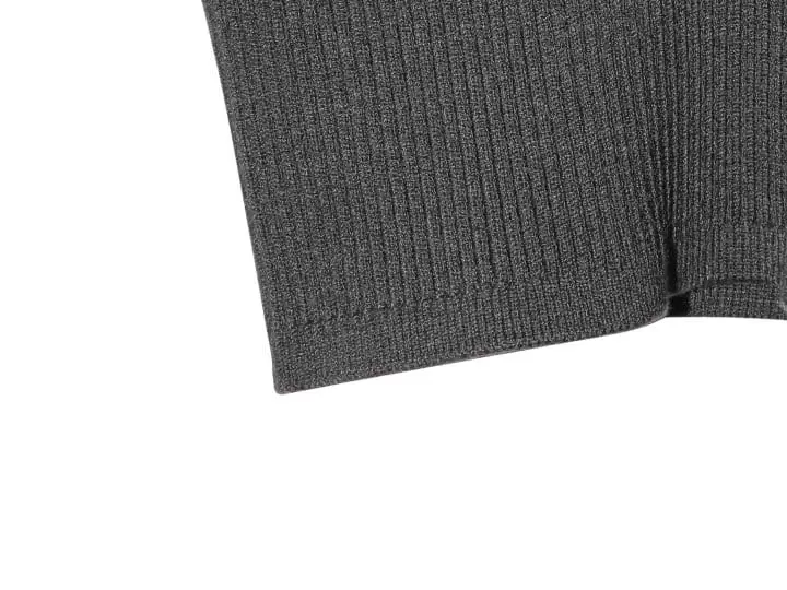 Paper Moon - Korean Women Fashion - #momslook - W Ribbed Knit Cropped Bustier Top - 9