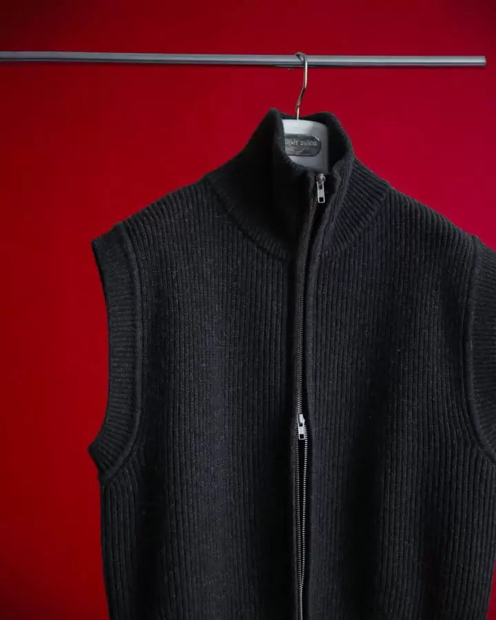Paper Moon - Korean Women Fashion - #momslook -   W Two Way Zipped Detail Turtlenck Knit Vest 