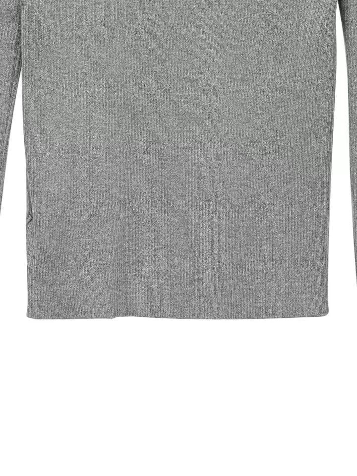 Paper Moon - Korean Women Fashion - #momslook - Turtleneck Ribbed Knit Top - 10