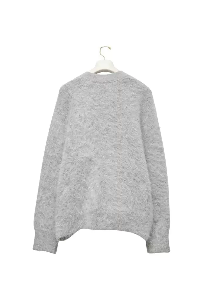 Paper Moon - Korean Women Fashion - #restrostyle - LUX mink angora oversized knit cardigan - 5