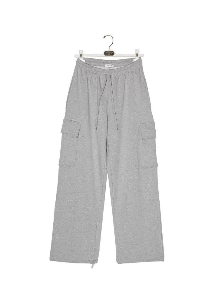 Paper Moon - Korean Women Fashion - #pursuepretty - Cargo Pocket Wide Sweatpants - 4