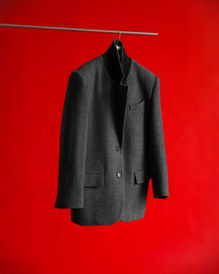 Paper Moon - Korean Women Fashion - #romanticstyle - LUX herringbone wool oversized blazer - 3