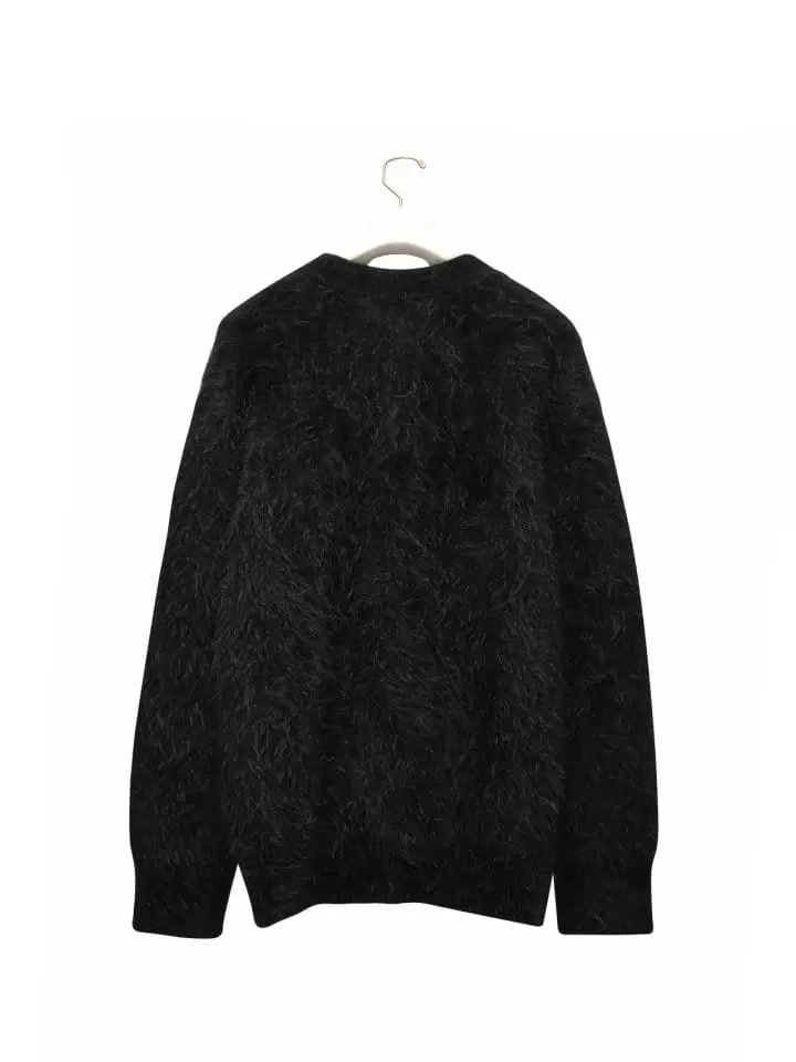 Paper Moon - Korean Women Fashion - #romanticstyle - LUX mink angora oversized knit cardigan - 4