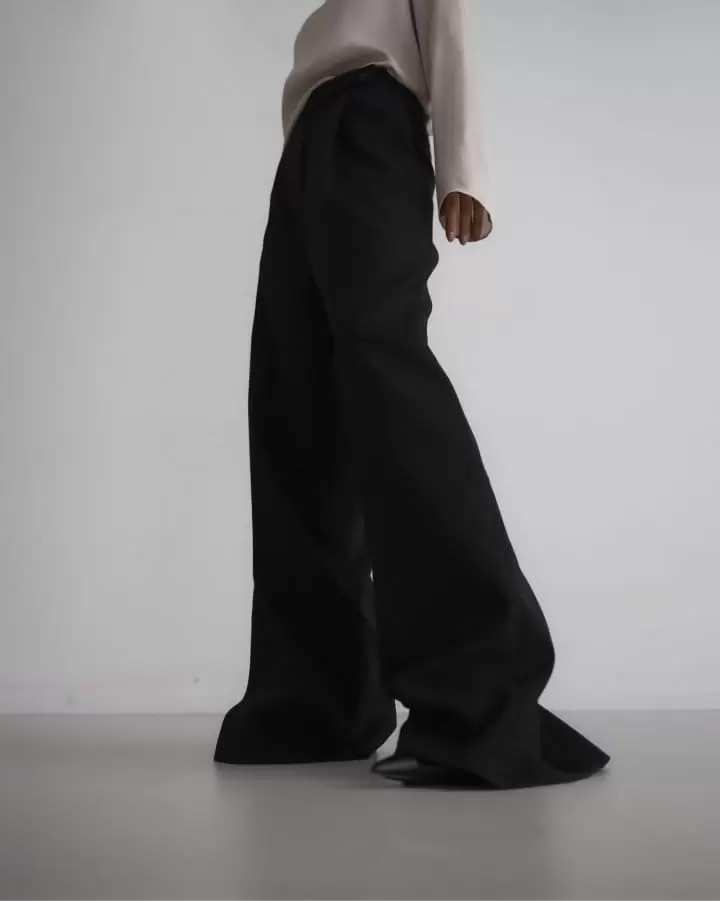 Paper Moon - Korean Women Fashion - #shopsmall - Classic Wide Pleated Palazzo Pants