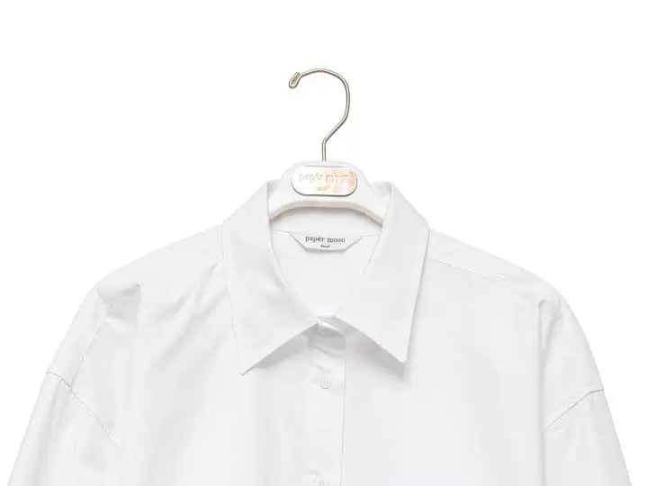 Paper Moon - Korean Women Fashion - #thatsdarling - Swing Collar C Button Down Shirt  - 6
