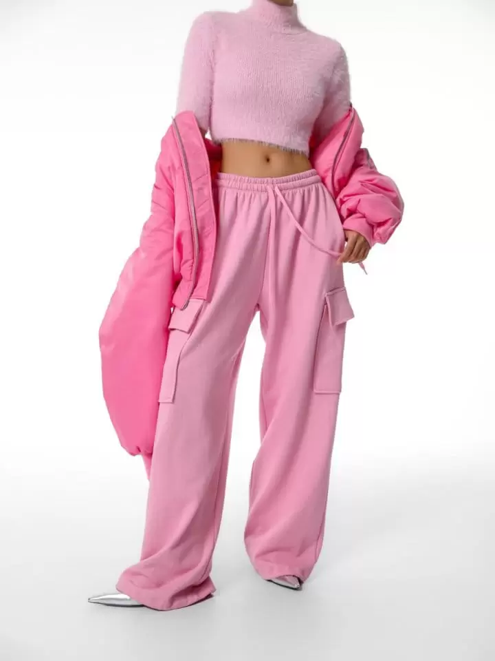 Paper Moon - Korean Women Fashion - #thelittlethings - cargo pocket wide sweatpants - 2