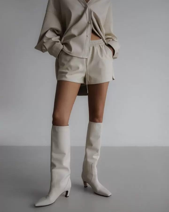 Paper Moon - Korean Women Fashion - #thelittlethings - faux leather shorts - 2
