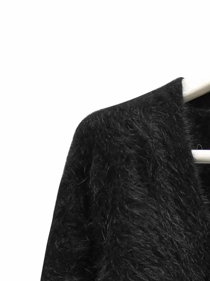 Paper Moon - Korean Women Fashion - #thelittlethings - LUX mink angora oversized knit cardigan - 6