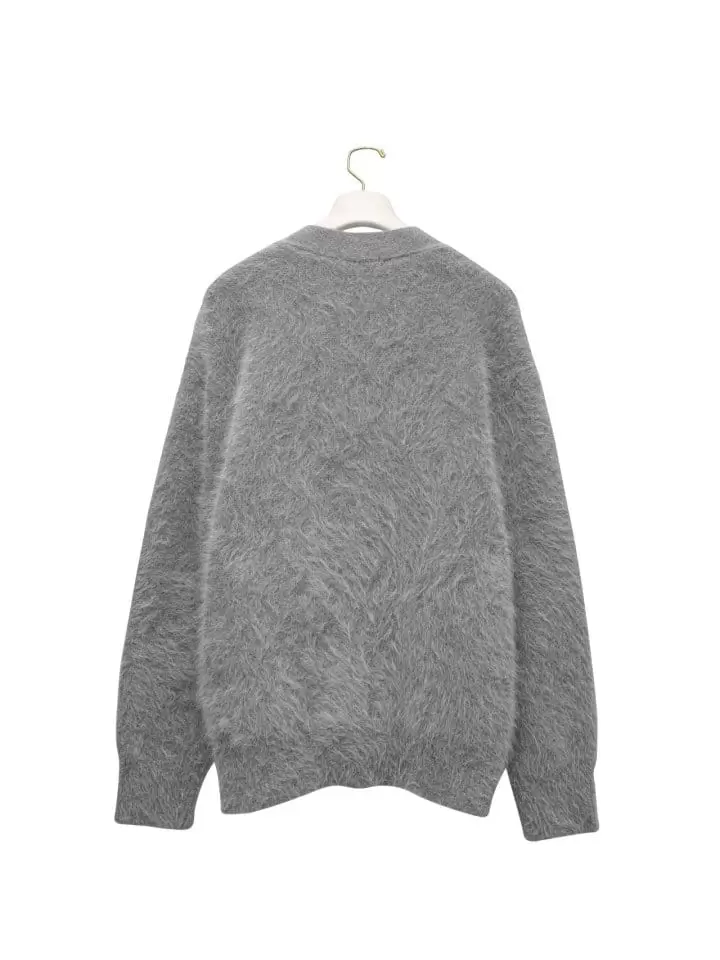 Paper Moon - Korean Women Fashion - #thelittlethings - LUX Mink Angora Oversized Knit Cardigan - 3