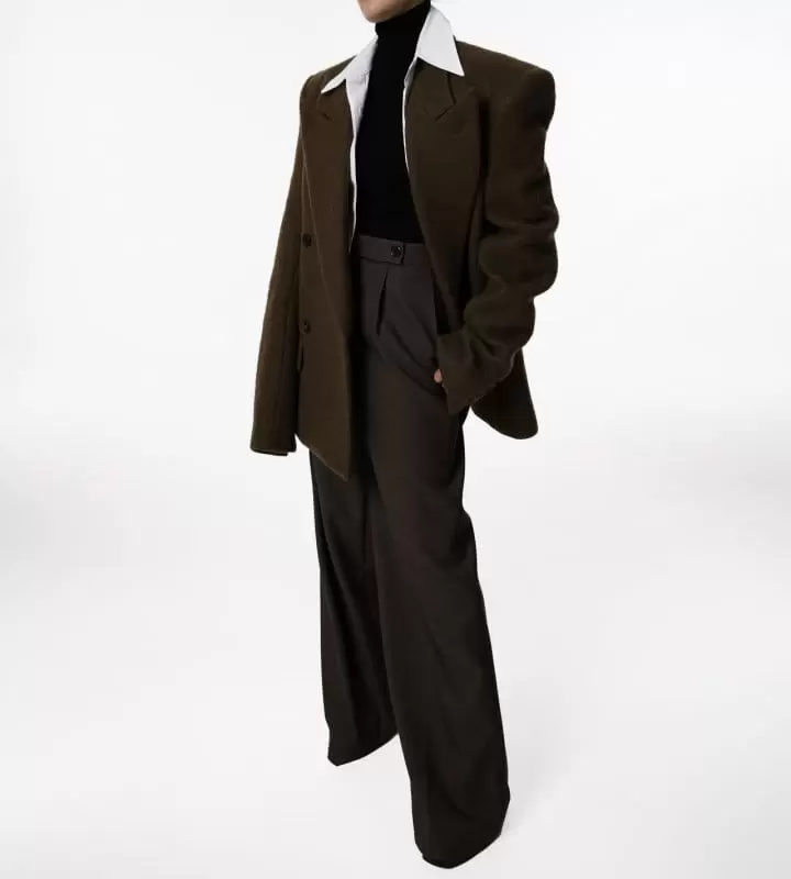 Paper Moon - Korean Women Fashion - #vintageinspired - Classic Wide Pleated Palazzo Pants - 3