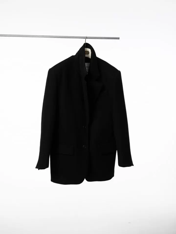 Paper Moon - Korean Women Fashion - #vintageinspired -   LUX herringbone wool oversized blazer 