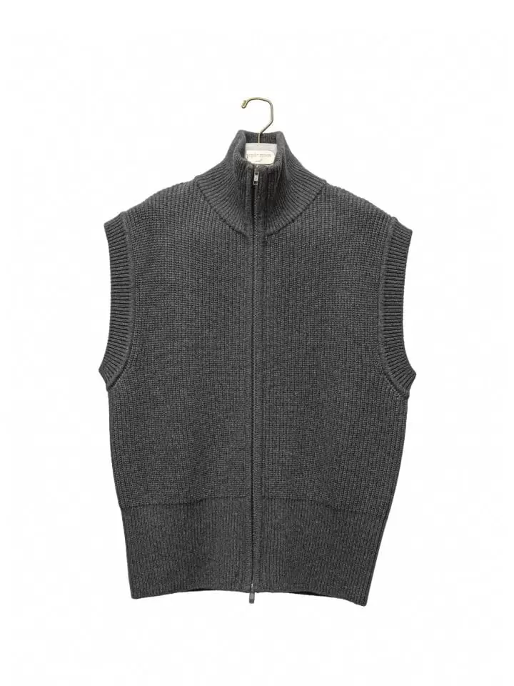 Paper Moon - Korean Women Fashion - #vintageinspired -   W Two Way Zipped Detail Turtlenck Knit Vest  - 4