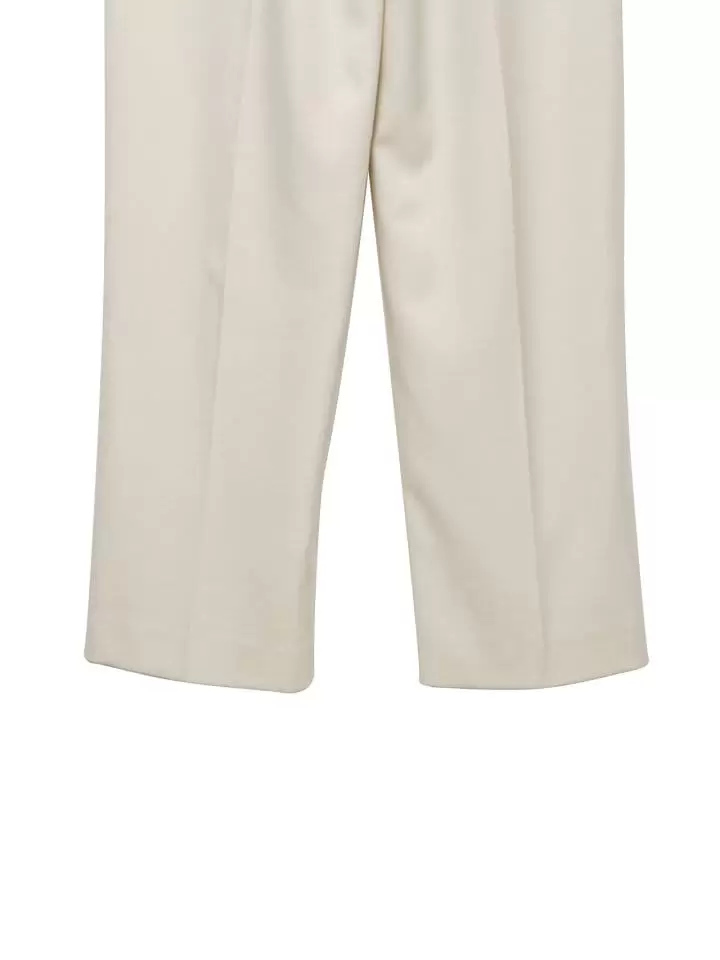 Paper Moon - Korean Women Fashion - #womensfashion - soft touch pin tuck wide trousers - 11