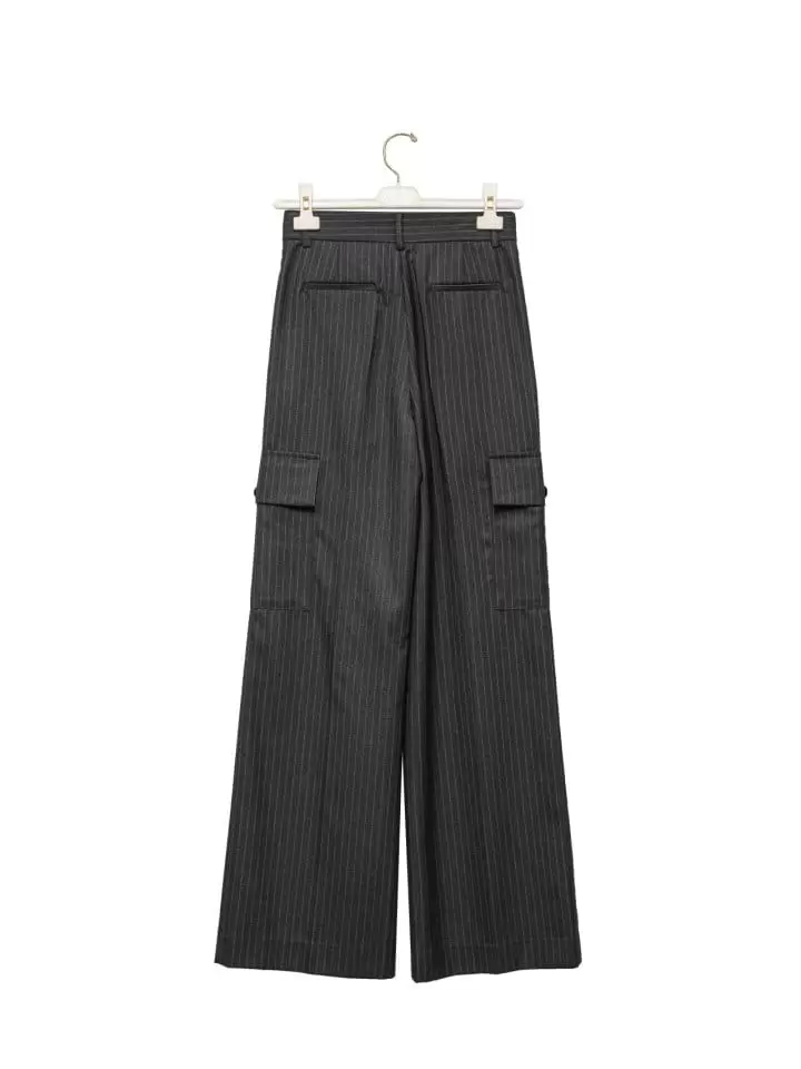 Paper Moon - Korean Women Fashion - #womensfashion - cargo wide tailored trousers - 5
