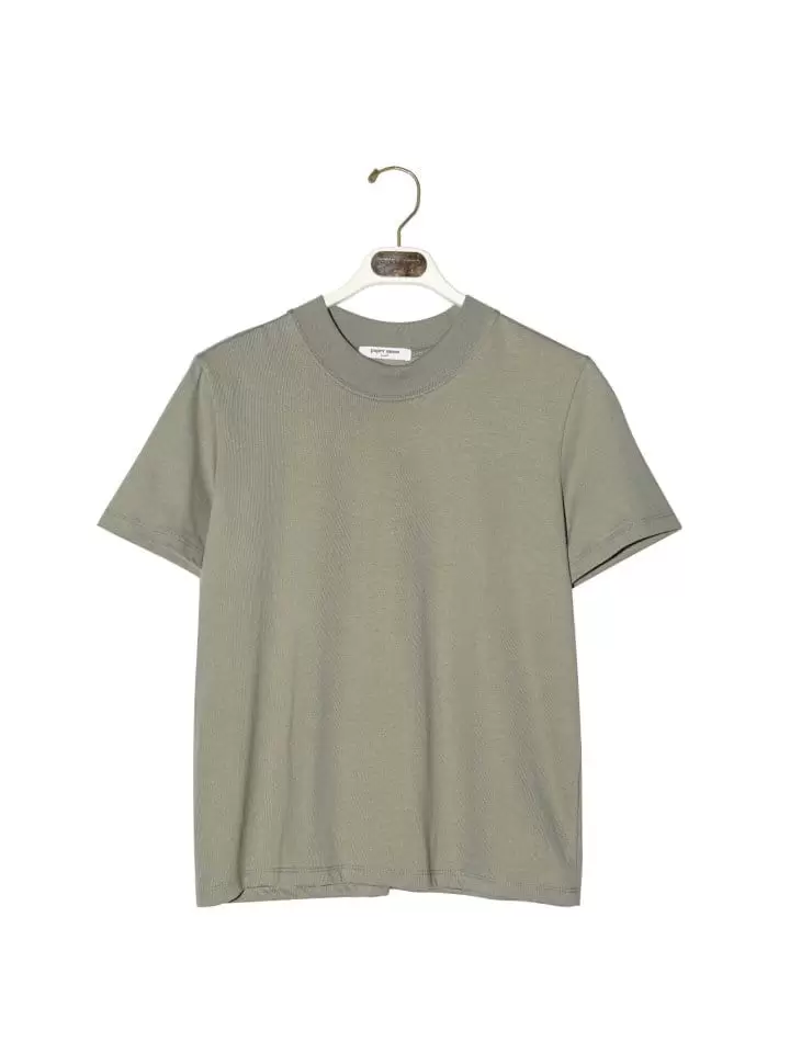 Paper Moon - Korean Women Fashion - #womensfashion - crew neck round slim tee - 10