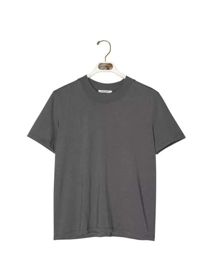 Paper Moon - Korean Women Fashion - #womensfashion - crew neck round slim tee - 8