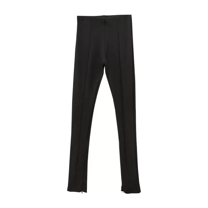 Paper Moon - Korean Women Fashion - #womensfashion - ribbed side slit leggings