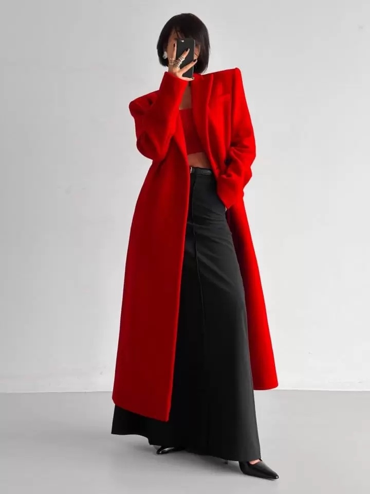 Paper Moon - Korean Women Fashion - #womensfashion - pin - tuck detail maxi flared skirt - 3