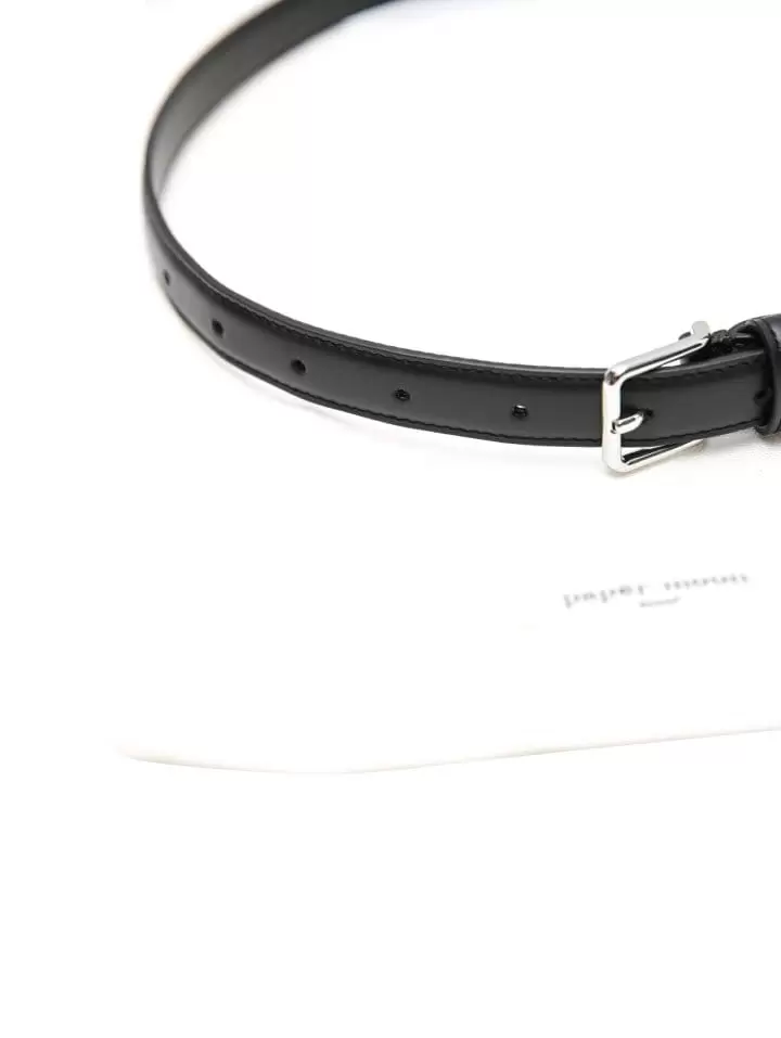 Paper Moon - Korean Women Fashion - #womensfashion - classic thin buckle leather belt - 6