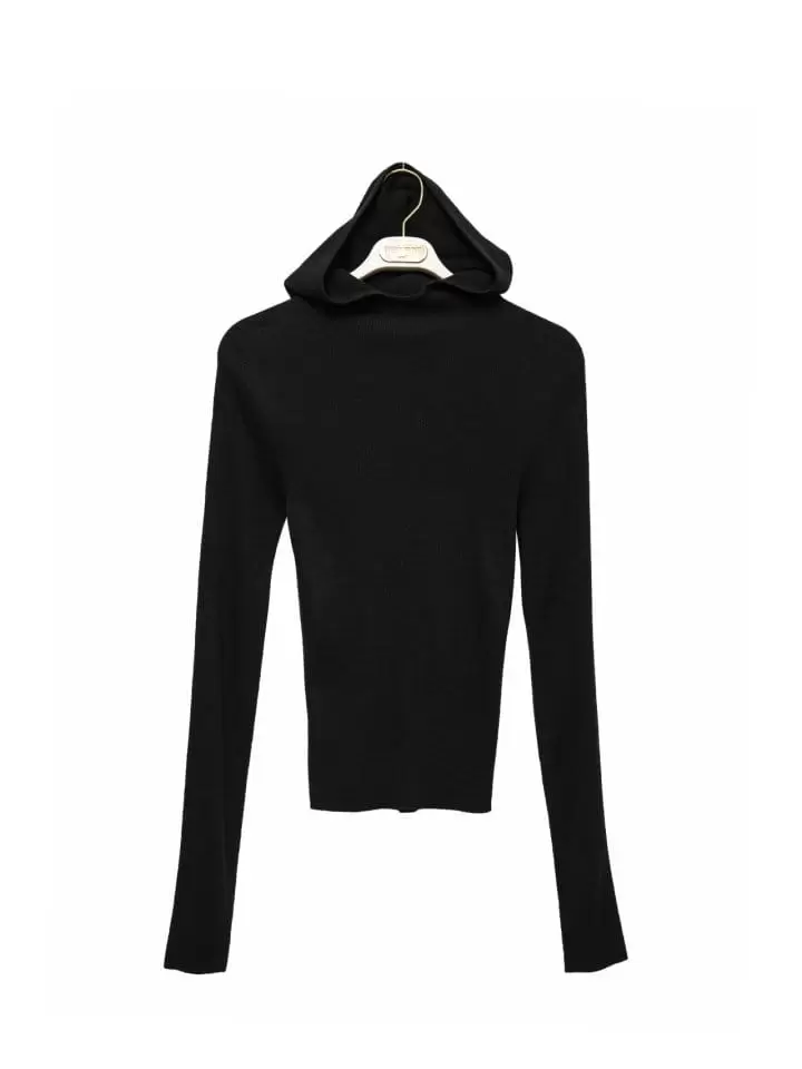 Paper Moon - Korean Women Fashion - #womensfashion - whole garment hooded knit top - 5